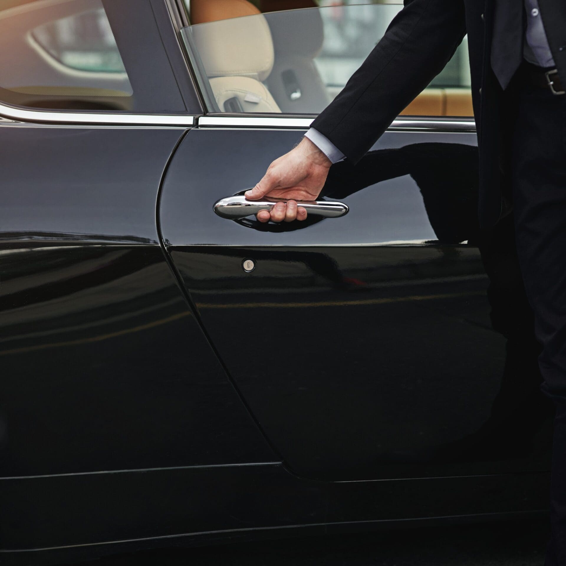 premium black car executive travel
